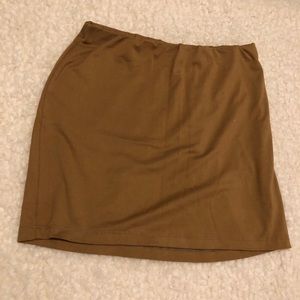 Brown/tarnish mini skirt
